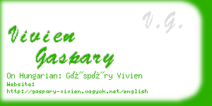 vivien gaspary business card